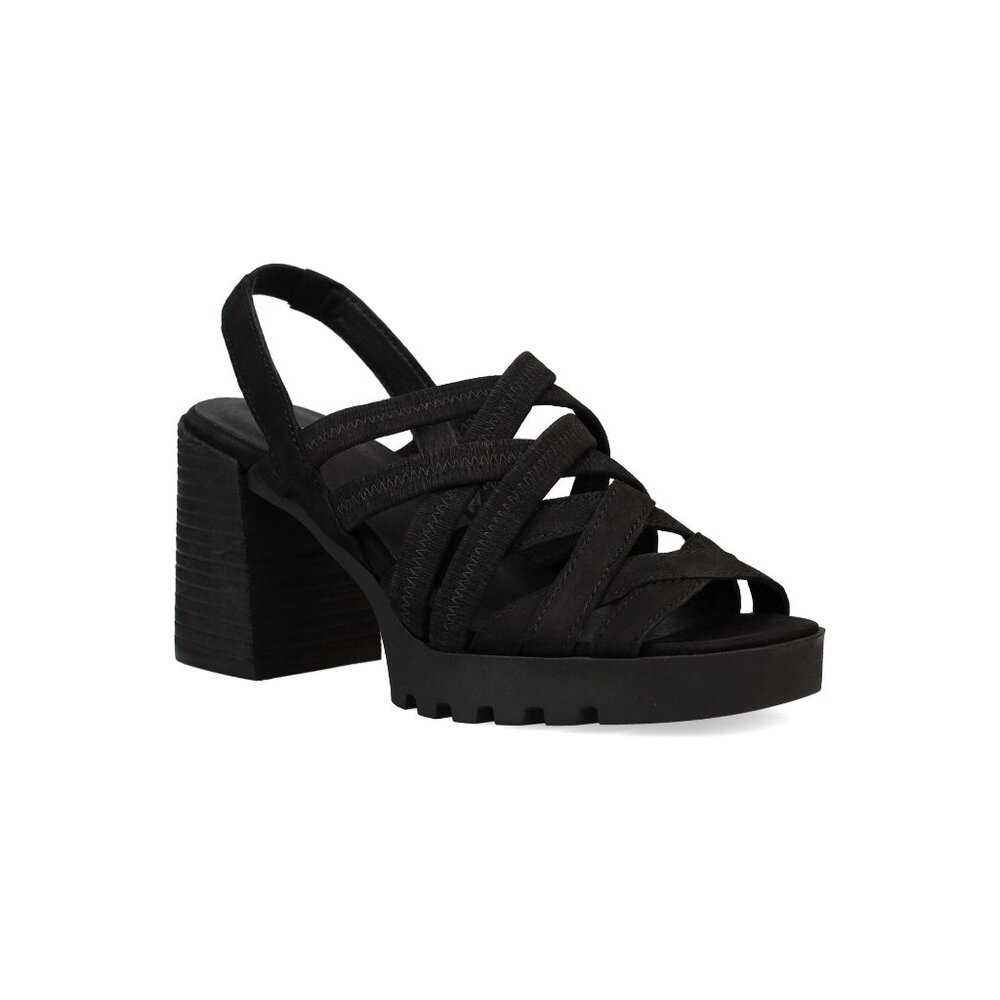 🆕 EILEEN FISHER Tally Strappy Platform Sandal Shoe Black 7 - Picture 4 of 14